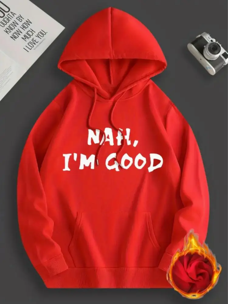 Cool Drawstring Hoodies Women Casual Graphic Design Pullover Hooded Sweatshirt With Kangaroo Pocket Streetwear For Winter Fall