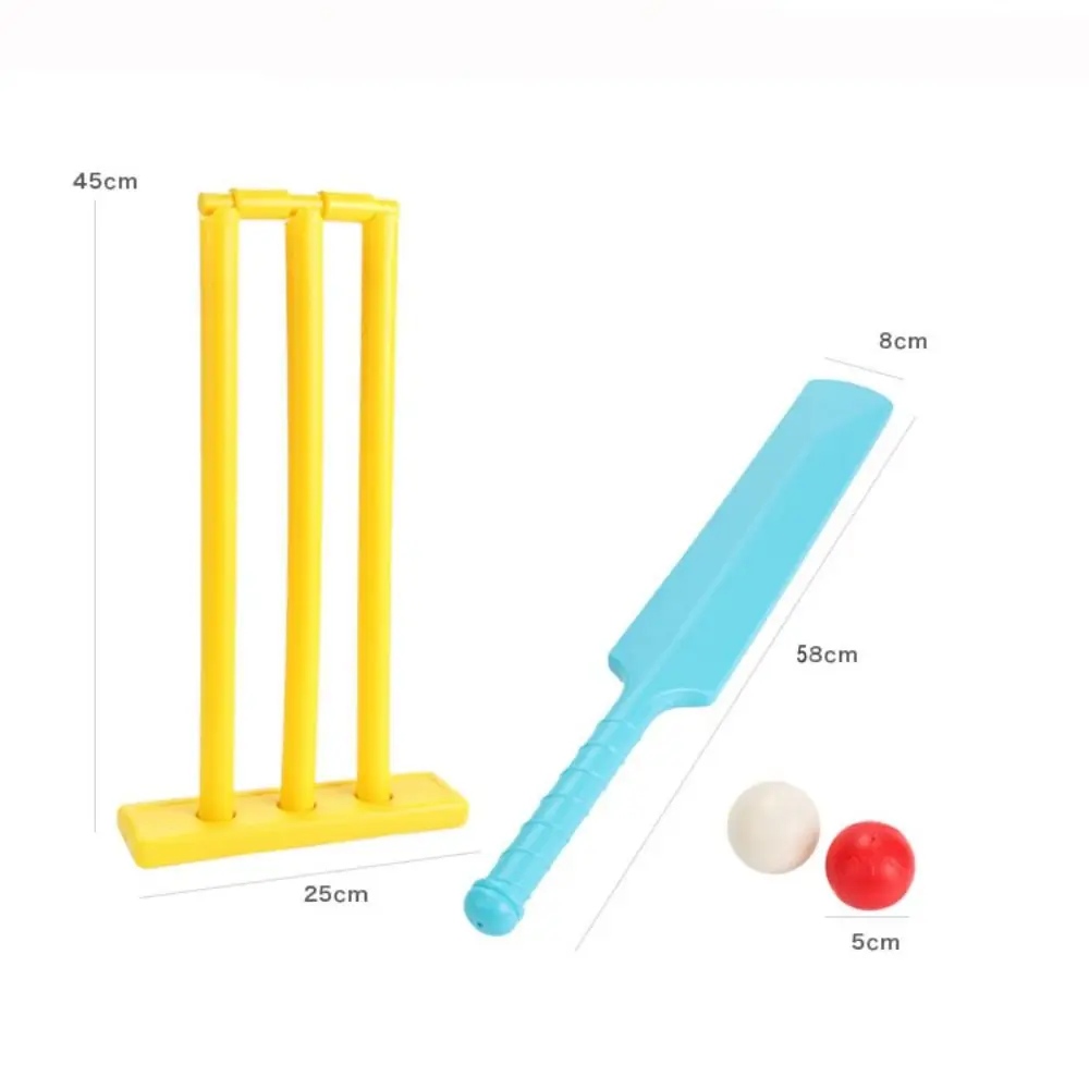 Plastic Exercise Sports Equipment Kids Cricket Set Beach Games Croquet Paddles Hard Board cricket ball
