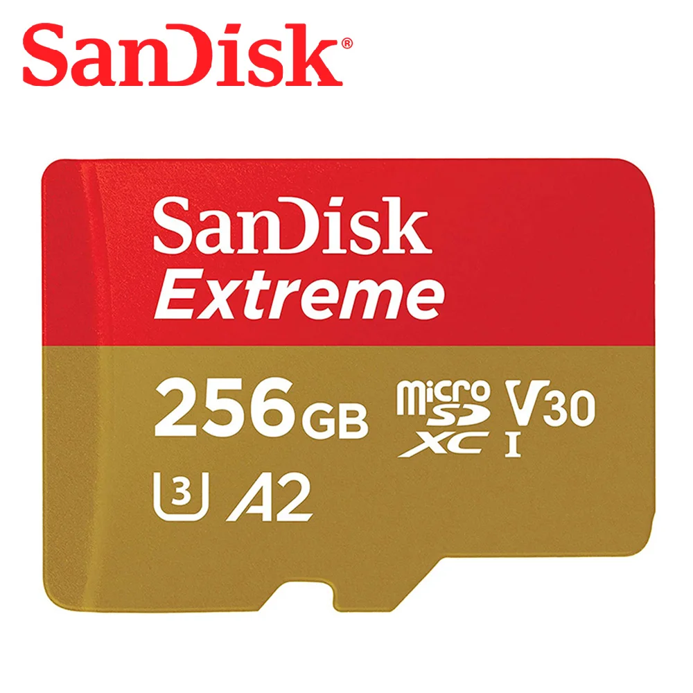 

SanDisk Micro SD TF Flash Card Storage V30 U3 4K Clase 10 128GB 256GB Extreme Microsd TF Cards High Speed Memory free shipping