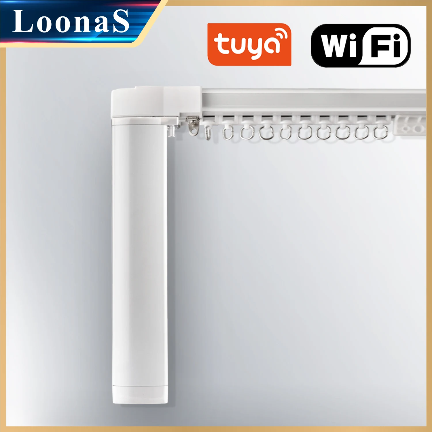 LoonaS 2nd G Tuya WiFi Curtain Motor Track Cornice Smart Home Electric Drive Engine Support Alexa & Google Assistant smart curtain motor