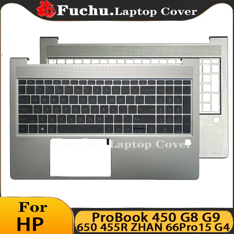 

New US/LA/SP/UK Keyboard with Backlight palmrest cover For HP ProBook 450 G8 G9 650 455R ZHAN 66Pro15 G4 M21742-001