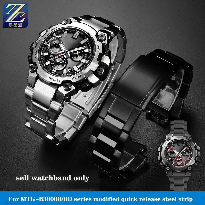 MTG-B3000 metal watchband For G-SHOCK Casio MTG-B3000B series