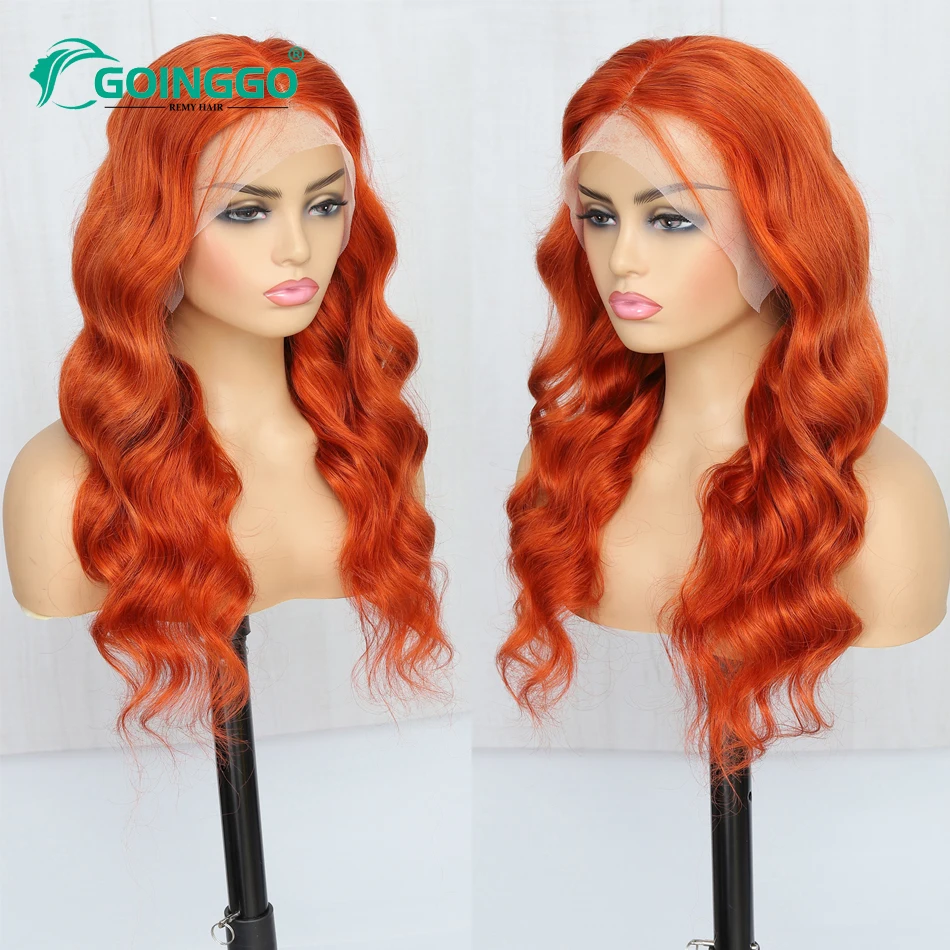 Pre-Colored Human Hair Wig Hd Lace Front Wig 13X6 Lace Frontal Wig Body Wave 100% Pre Plucked Human Hair Jewish Wig 18-30Inch images - 6