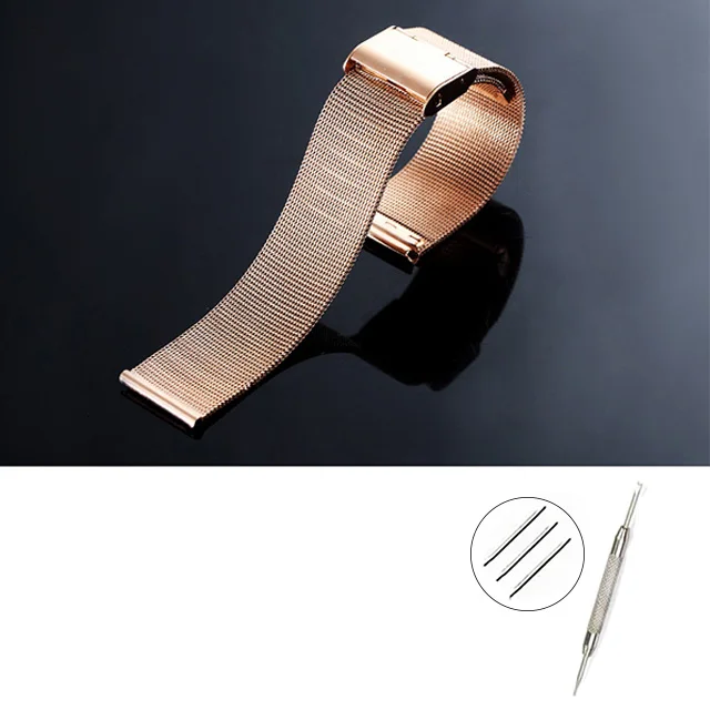 Universal Milanese Steel Watch Band with 0.4 Mesh Design