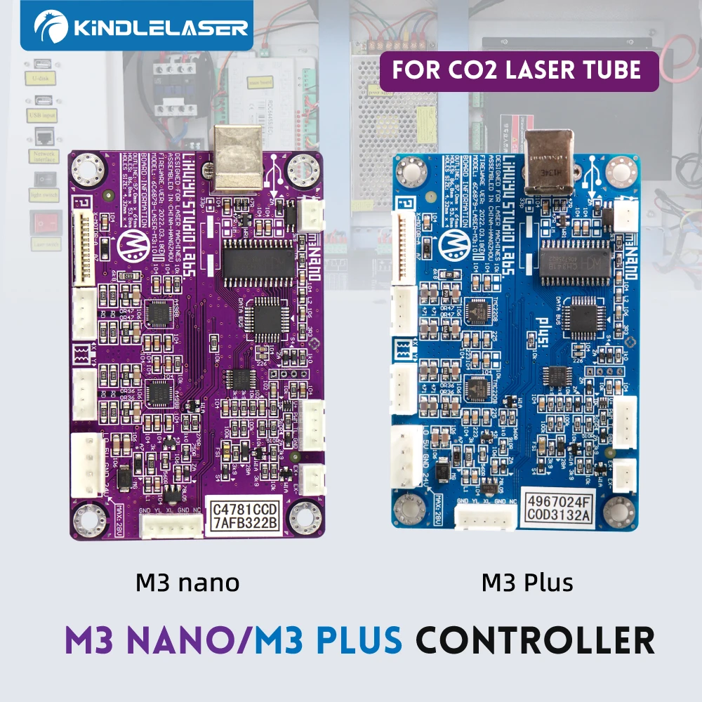 KINDLELASER 2025 New Style LIHUIYU M3 PLUS Nano Laser Controller Main ...
