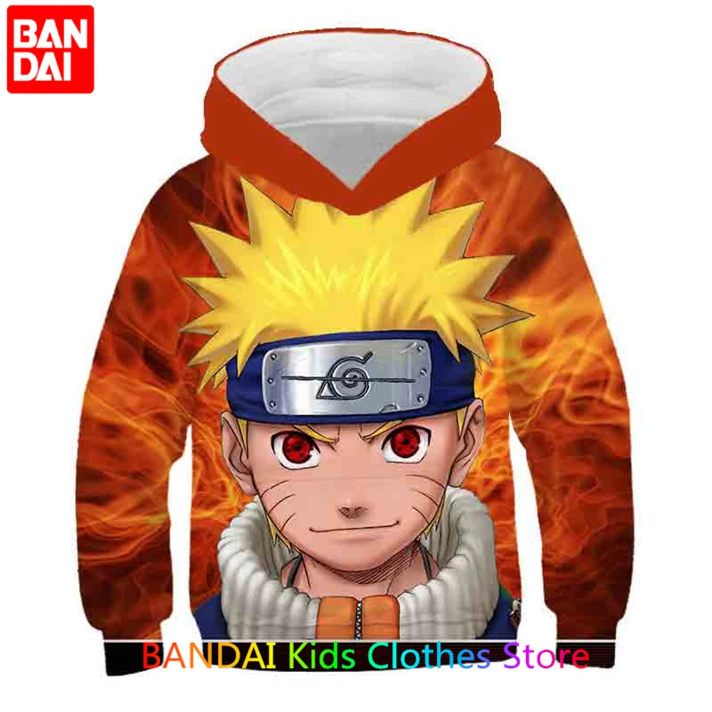 Japanese Anime Naruto Hoodie Kids 3D Allover Printed Boys Hoodies Uchiha Sasuke Pullovers Tops