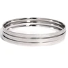3Pcs/set Glossy Bangle Bracelet Stainless Steel Plain Hoop Bracelet for Women Jewelry Minimalist Style Cuff Waterproof Jewelry 5