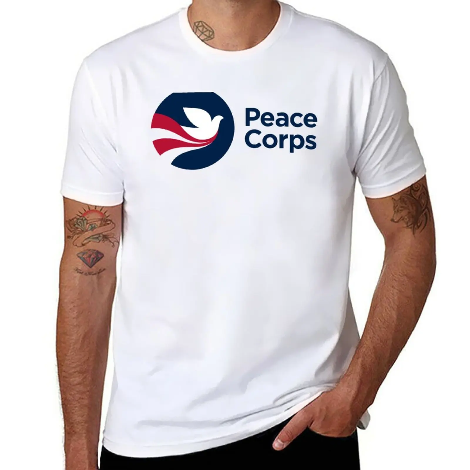 

New Peace Corps T-Shirt custom t shirts Short sleeve Anime t-shirt tshirts for men