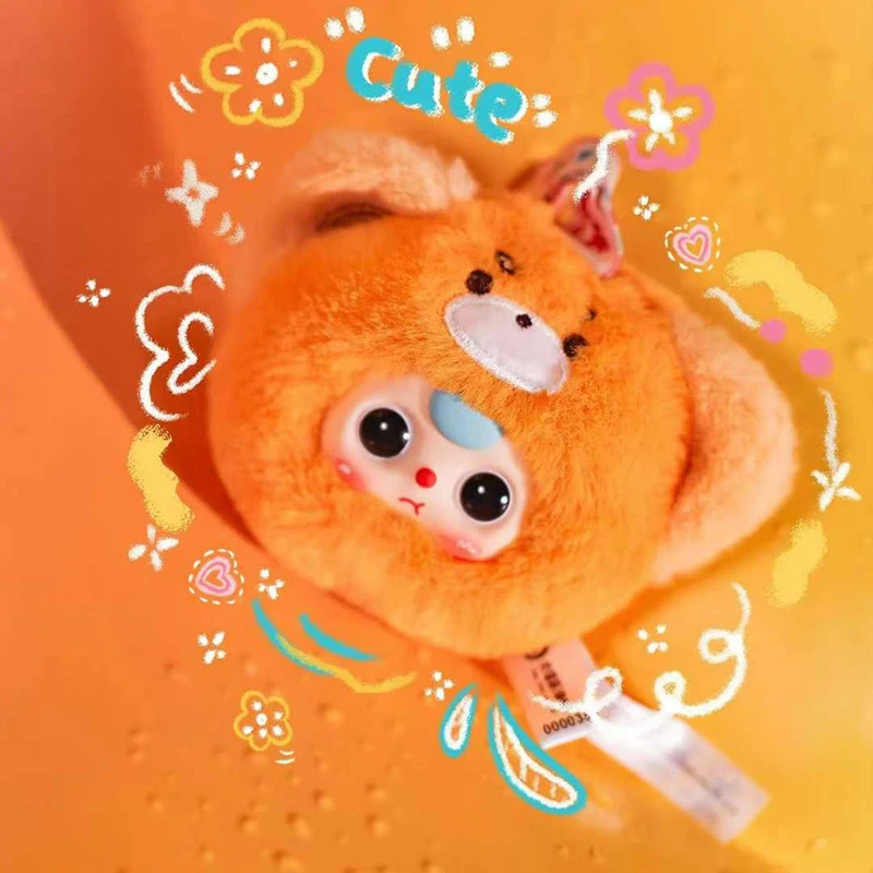 New Baby Three Mini Animal Head Series Plush Surprise Blind Box New Plush Doll Bag Pendant Fashion Ornaments For Girl Xmas Gift