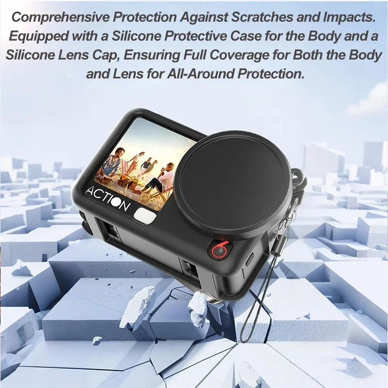 Durable Silicone Protective Case with Lens Cap