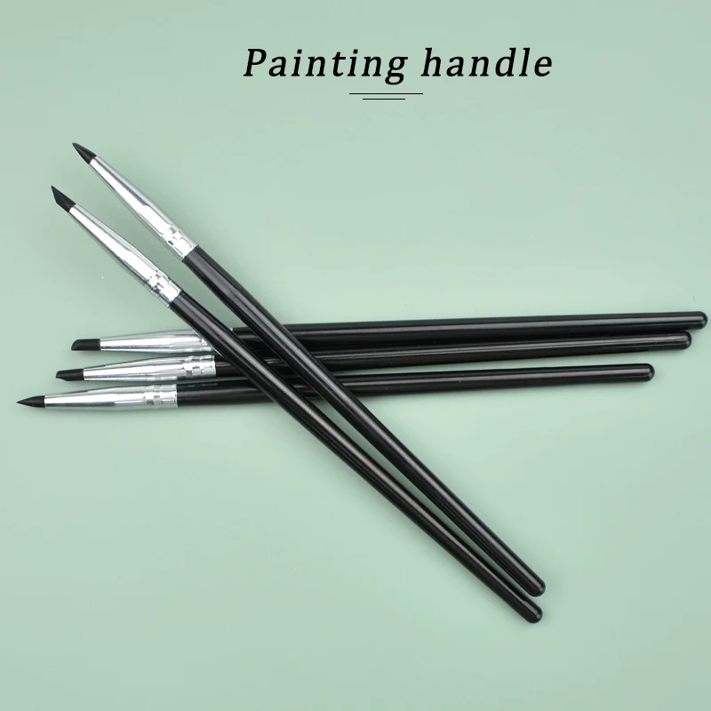 

5Pcs Dental Resin Brush Porcelain Pen Dental Shaping Silicone Adhesive Composite Porcelain Teeth Dentist Tools Dental Lab Tool