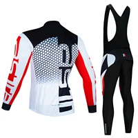 2024 Pro Cycling Jerseys Sets Autumn Riding Long Sleeves Men Cycling Bib Set Bicycle Clothing Spring MBT Breathable Bike Clothes 2