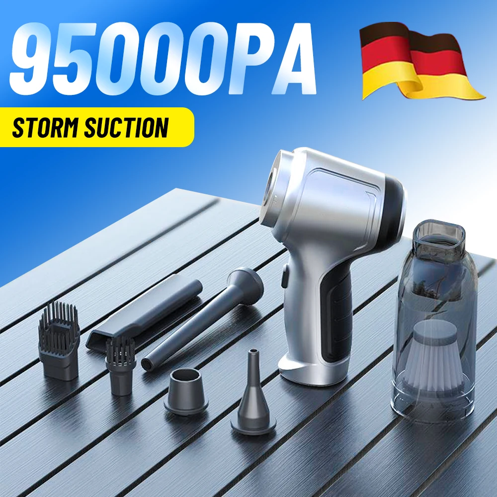 95000PACarVacuumCleanerWirelessPowerfulCleaningMachineAutoRobotCarAccessoriesHome