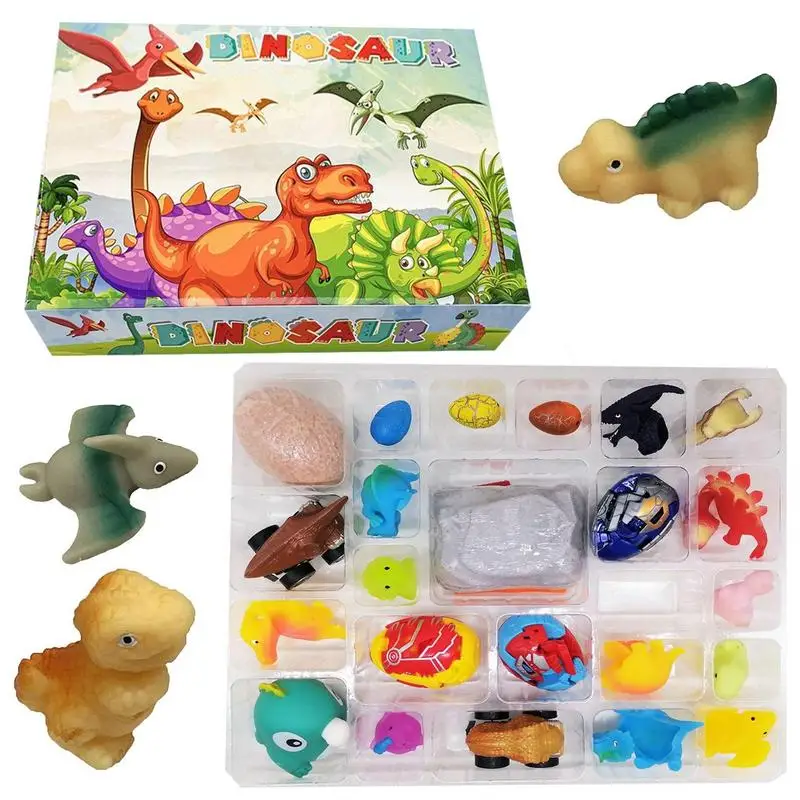 

2022 Dinosaur Advent Calendar Toys Christmas 24 Days Calendar Countdown Gift Fidget Dinasour Toy Sensory Boys Girls Toys Stress