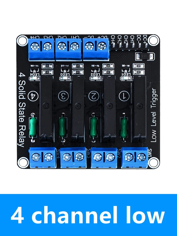 Multi-Channel Solid State Relay Module with High/Low Level Triggering