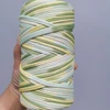 300g T-shirt Cotton Yarn For Knitting DIY Soft Wool Crochet Bag Blanket Cord Section Dyed Rainbow Weaving Thread Puffy 150 Meter 2