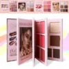 43-color makeup palette, four-layer book-style eye shadow palette, matte pearlescent blush, contour and highlight all in one 6