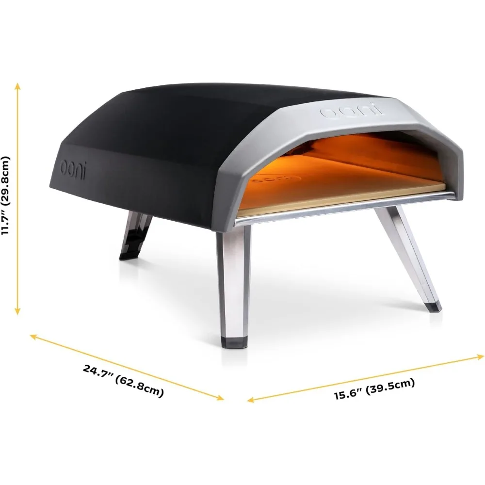 12 Gas Pizza Oven – 28mbar Propane Outdoor Pizza Oven, Portable Pizza Oven For Fire and Stonebaked 12 Inch Pizzas, With Gas Hose 2