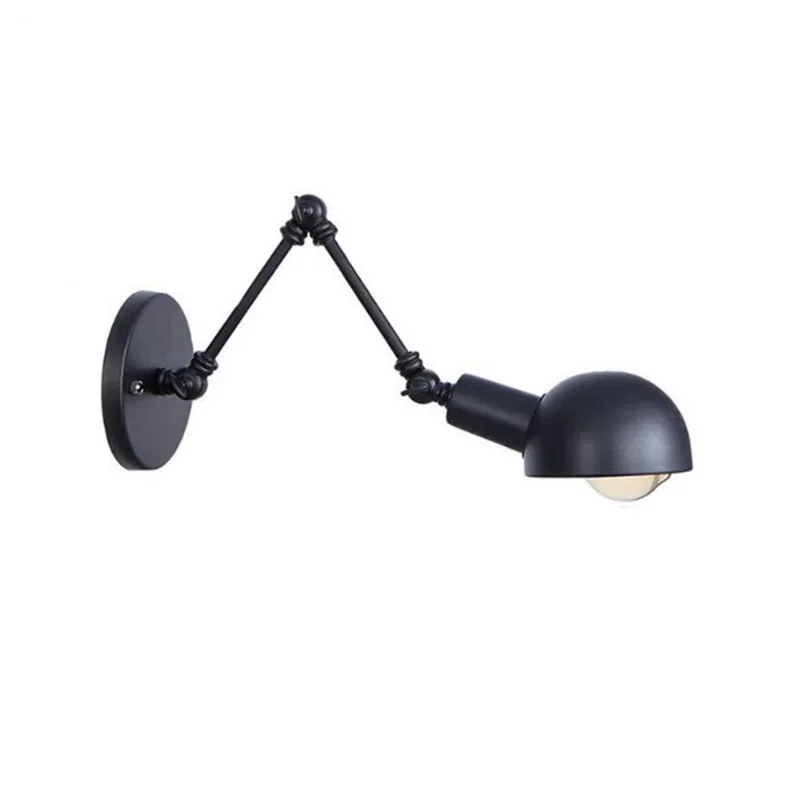 Retro Industrial Wind Wall Lamp Aisle Stair Balcony Simple Lighting American Creative Restaurant Bar Iron Art Long Arm Wall Lamp
