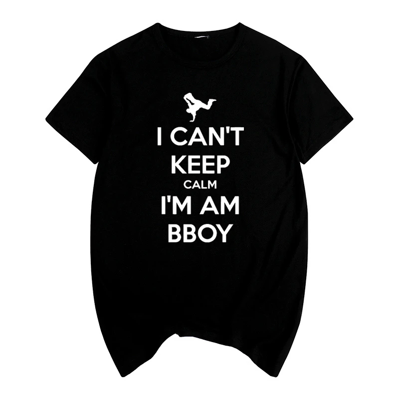 

Hip Hop dance Tees streetwear apparel I am bboy Summer print T-shirt Cotton Men T shirt New women TEE
