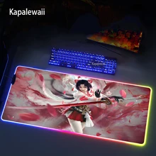 

RGB Mouse Pad Large Mouse Pad Gaming Gamer Computer Mousepad Led Backlight Carpet Keyboard For Naraka:Baldepoint RGB Mouse Pad
