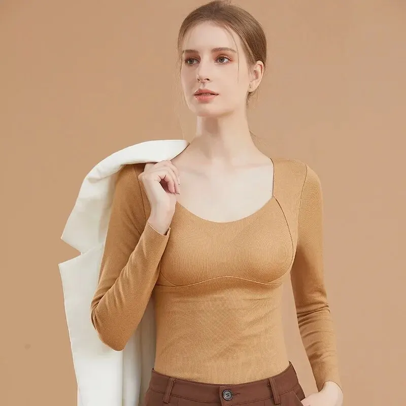 Spring Elastic Band Chest Pad Short Long Sleeved Top