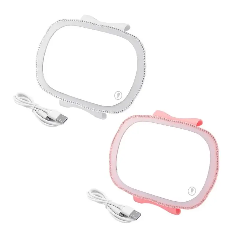 For Sun Visor Mirror Clip On, Car Makeup Vanity Mirror Car Cosmetic Mirror Sunshading Mirror 4.