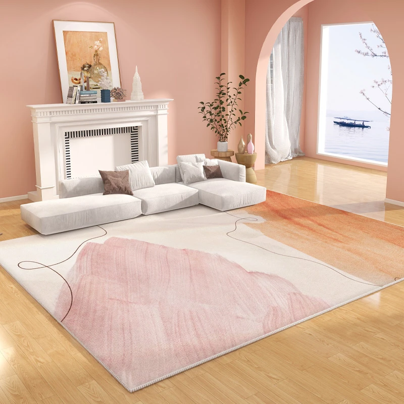 

Large Area Living Room Decoration Rugs Simple Bedroom Bedside Carpet Cloakroom Dressing Table Rug Home Balcony Non-slip Carpets