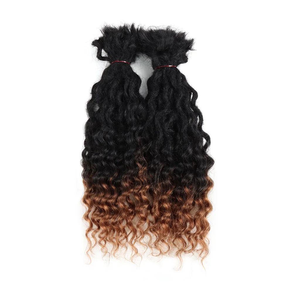 Orientfashion human hair bohemian locs extensions curly dreads handmade dreadlock body deep goodness locs extensions