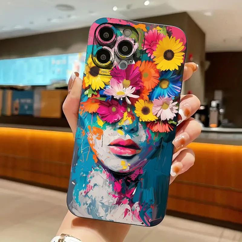 Artistic Floral Pattern Phone Case - Chic Protective Cover