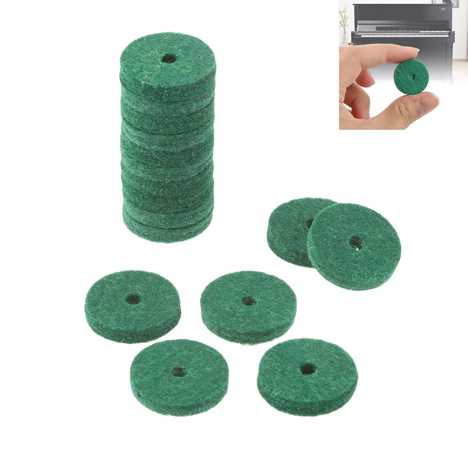 90 Pcs Piano Washers Piano Keyboard Tuning Felt Ring Pad Leveling Key Washers Regulating Tools Keyboard Balance