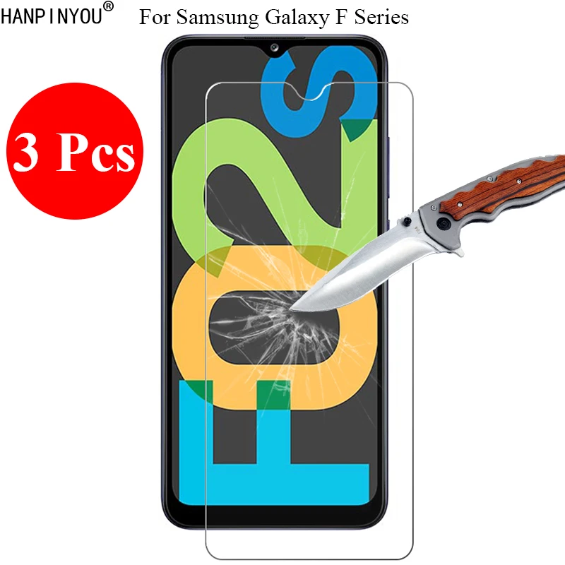 

Закаленное защитное стекло 3 шт./лот 9H 2.5D для Samsung Galaxy F02s F12 F41 F22 F52 F62