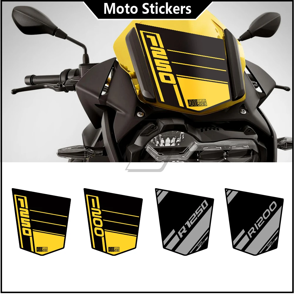 Per Bmw R1200Gs R1250Gs Adventure Triple Black Edition 2013-2021 Adesivo Per Moto Wingshield