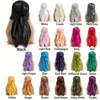 Solid Color Large Bandana Classic Satin Square Scarf Women Imitation Silk Neckerchief Windproof Shawl Head Wrap Hair Accessories 2