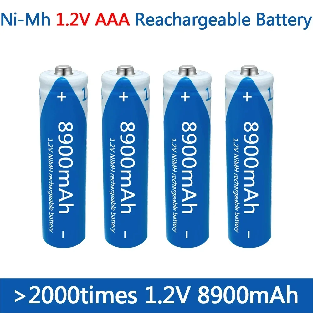 

AA1.2V NI-MH rechargeable AA battery, 8900mAh, toy mouse remote control, game controller, wireless microphone+free shipping
