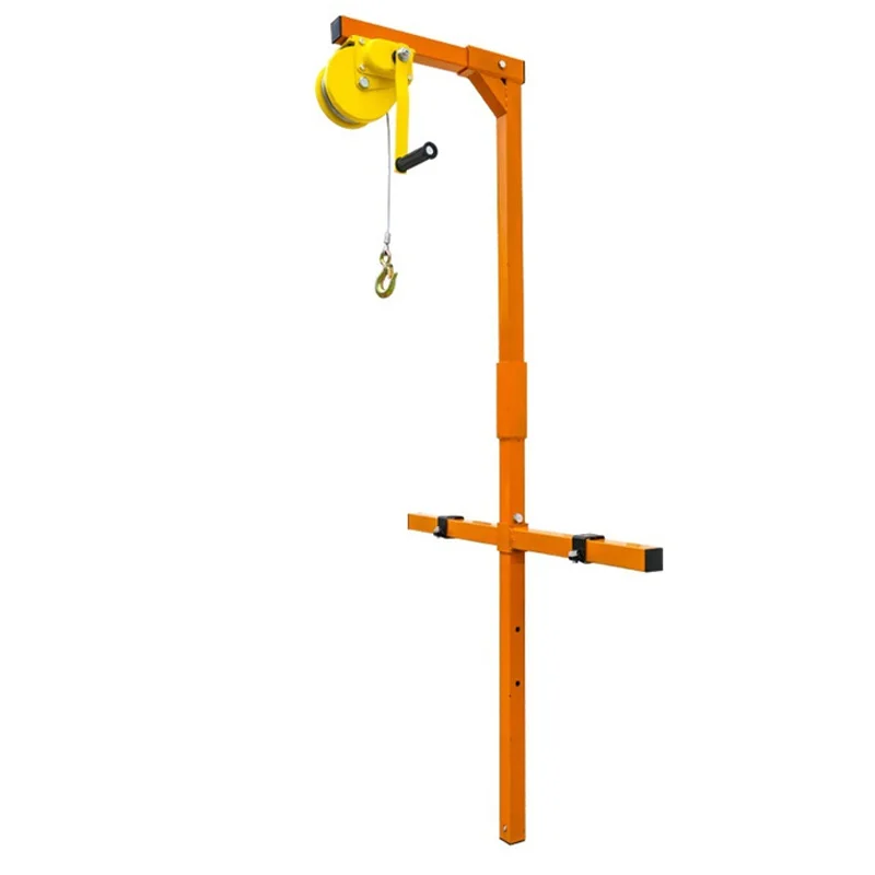 Small Crane Lifting Bracket Portable Lifting Machine Manual Winch Assembly Tool Air Conditioning Tool