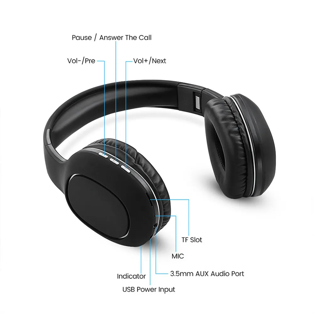 Cuffie TV Wireless Bluetooth 5.0 adattatore USB cuffie Stereo auricolari  pieghevoli per casco con microfono per Samsung Xiaomi TV PC Music -  AliExpress