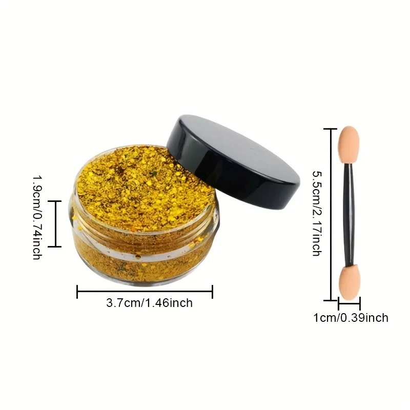 Radiant 10g Glitter Powder for Hair, Body & Eye Makeup – Perfect for DIY, Stage Performances & Music Festivals