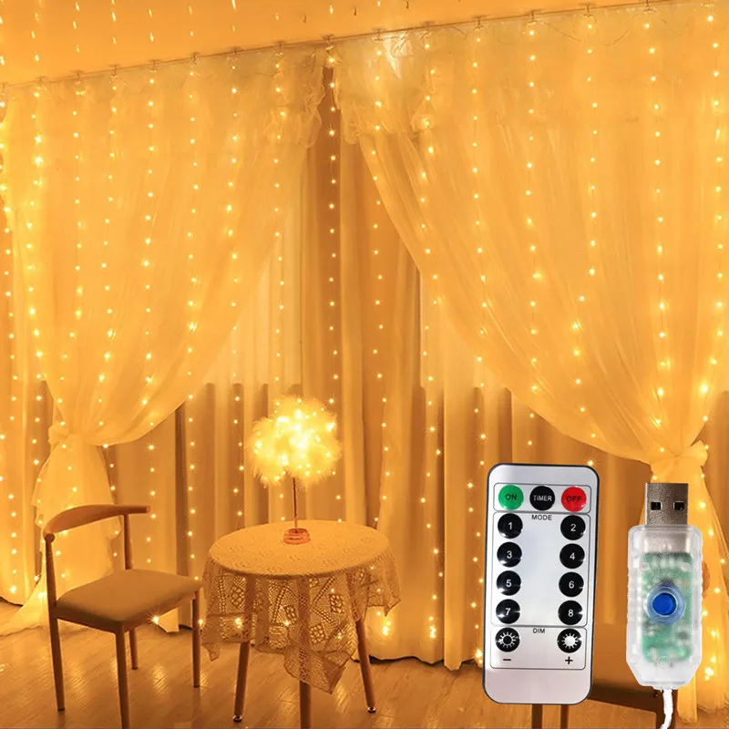 Usb Plugin Fairy Lights With Remote Control,65 Feet 200 Leds, Blinking