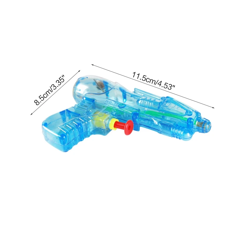 5 Pcs Children's Toy Water Guns Mini Transparent Squirt Water Guns Kids Summer Outdoor Fight Beach Blaster Toy Fight Toy 3