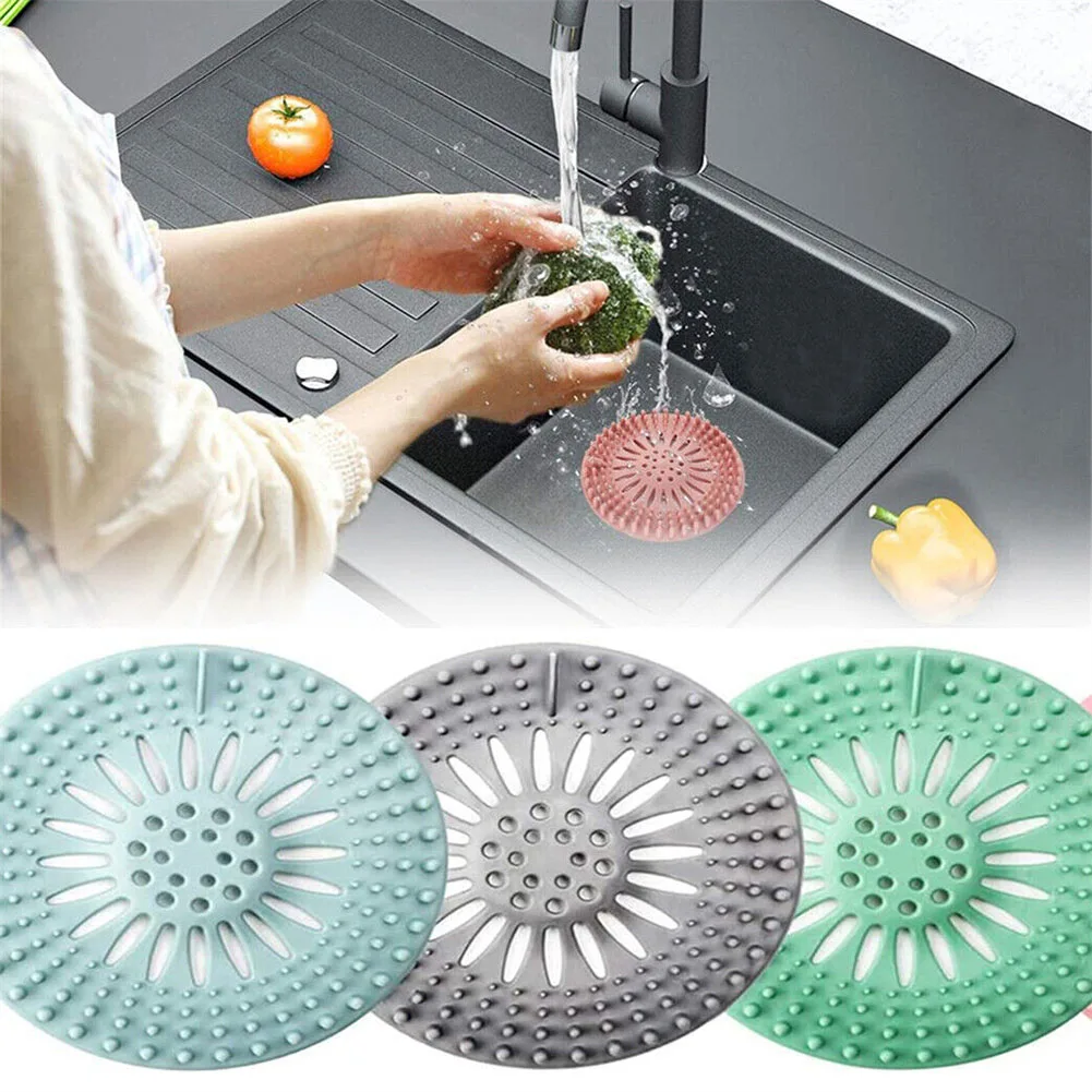 

4x Bathroom Drain Hair Catcher Sink Plug Shower Filter Drain Cover Stopper Sewer Dredge Device Shower Hair Stopper Bathroom Tool