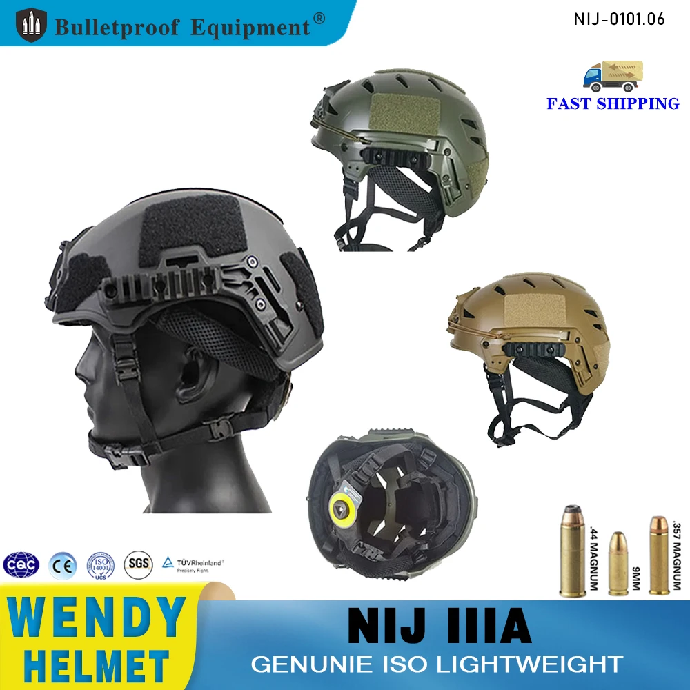 Пуленепробиваемый шлем NIJ IIIA Safety EX