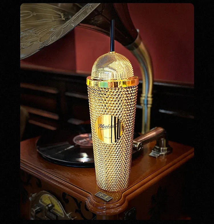 Michael Jackson Water Cup Microphone-Shaped Cold Water Cup Creative Collectible Gift