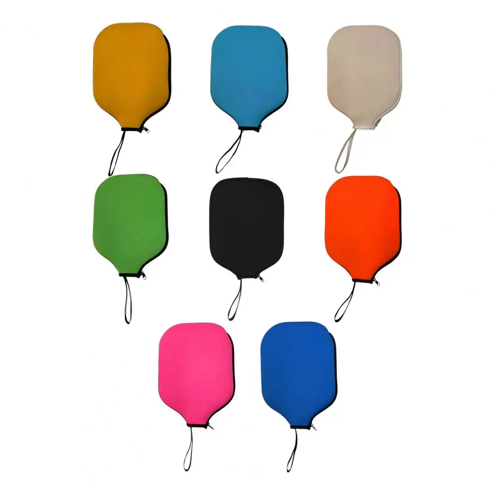 Pickleball Paddle Covers Pickleball Racket Sleeve with Lanyard Waterproof Neoprene Paddle Cover Accessories pickleball paddle covers