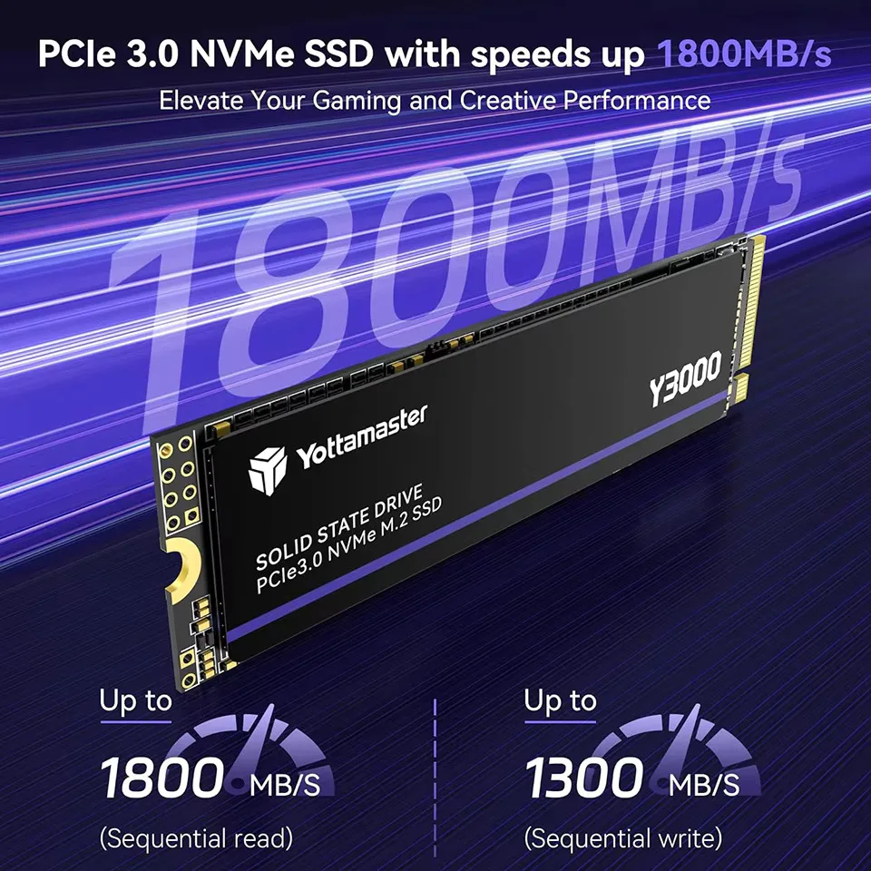 Yottamaster SSD NVMe Internal Solid State Drive Y3000 256GB