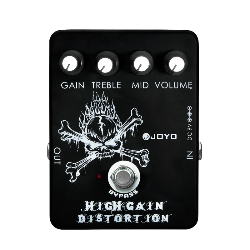 

JOYO JF-04 High Gain Distortion Pedal Effect from AC/DC Crunch to Heavy Metal Pedal Effect for Electric Guitar True Bypass