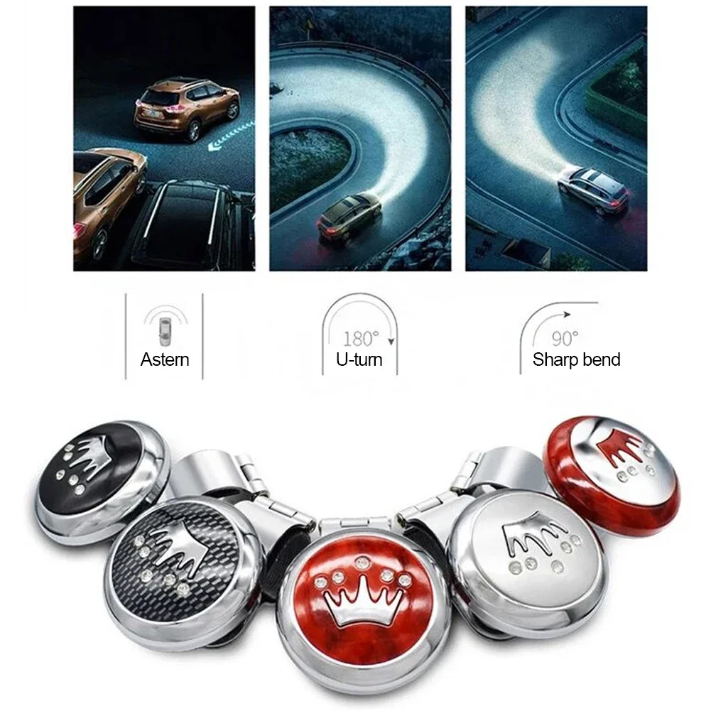 Volante per auto Auto Truck Power Spinner Booster Manopola di ausilio Maniglia a sfera Morsetto Accessori per auto Forniture professionali universali - immagine 2