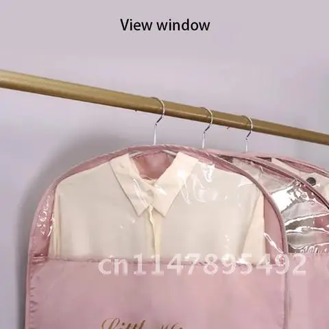 의류 먼지 커버 걸이식 의류 가방 코트 커버, 행어 의류 커버, 가정용 수납 가방