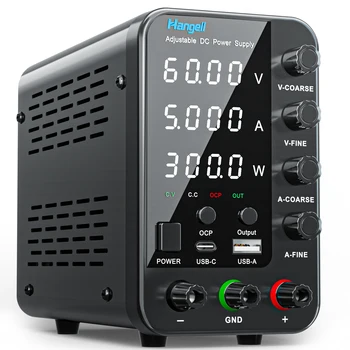 DC Laboratory Power Supply – 30V/60V/120V Adjustable Voltage Regulator with Preset Current and ON/OFF Control