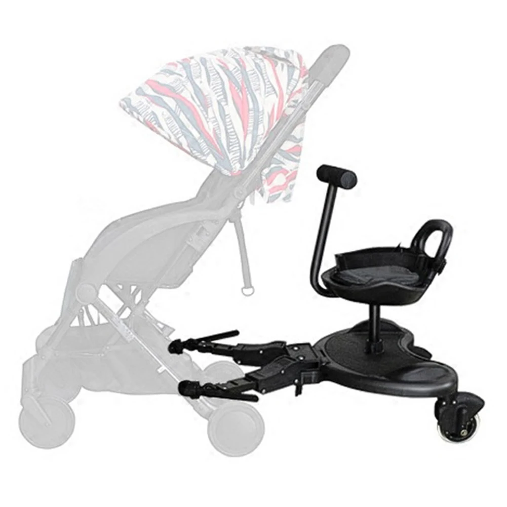 Baby Stroller Pedal Adapter with Seat for Second Child